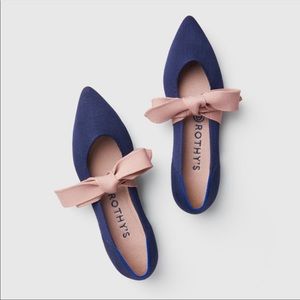 Rothy’s Mary Jane Navy Blue/Blush flats